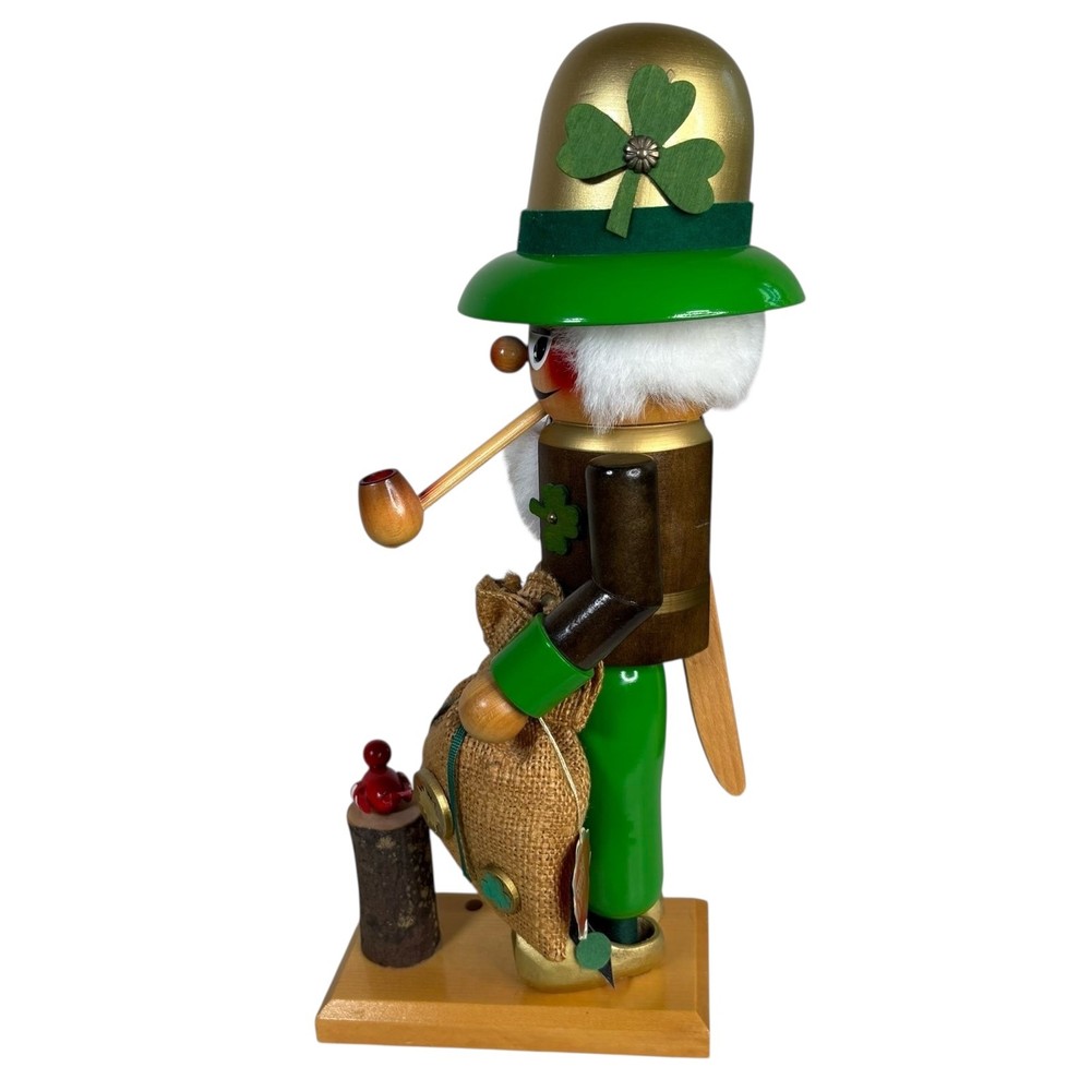 Steinbach German Nutcracker Forester Woodsman with Pipe 15" Christmas Rare