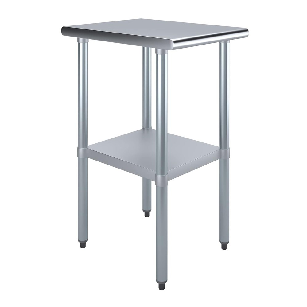 Stainless Steel Food Prep Work Table with Adjustable Undershelf 24” x 18”