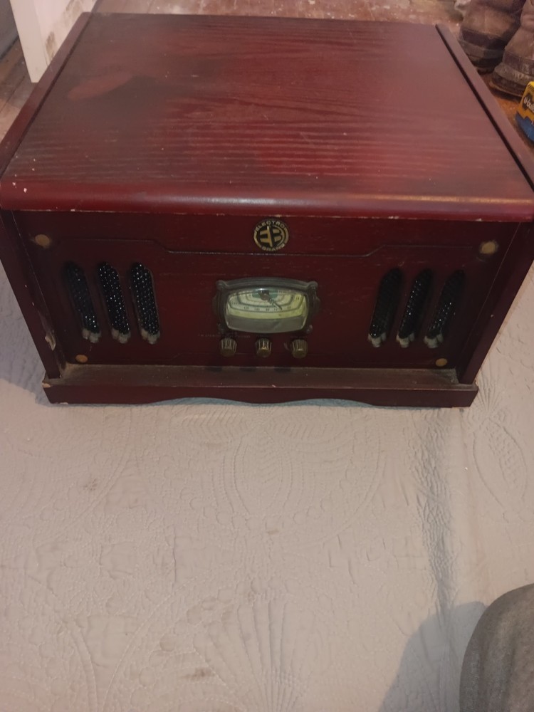 Electro Brand Nostalgia Multi Function Player Record CD Radio Needs Needle