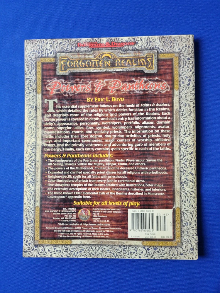AD&D Powers & Pantheons - Forgotten Realms