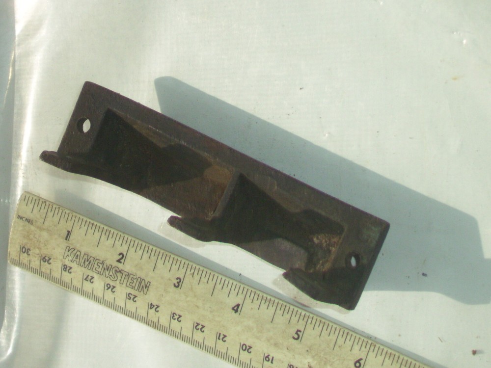 Rare vintage art deco solid brass front, back door lock catch only