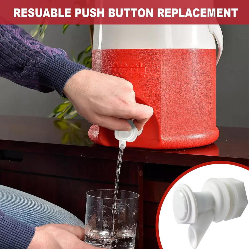 Push Button Water Spigot, Reusable Push Button Water Spigot - 5 Pack