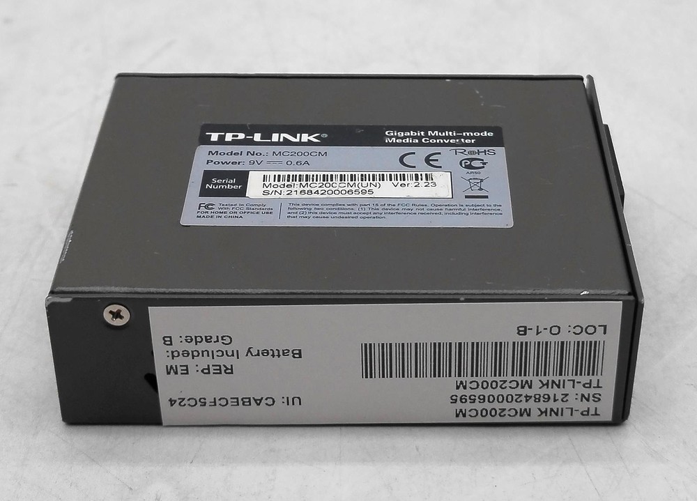 TP-LINK MC200CM GIGABIT MULTI-MODE MEDIA CONVERTER