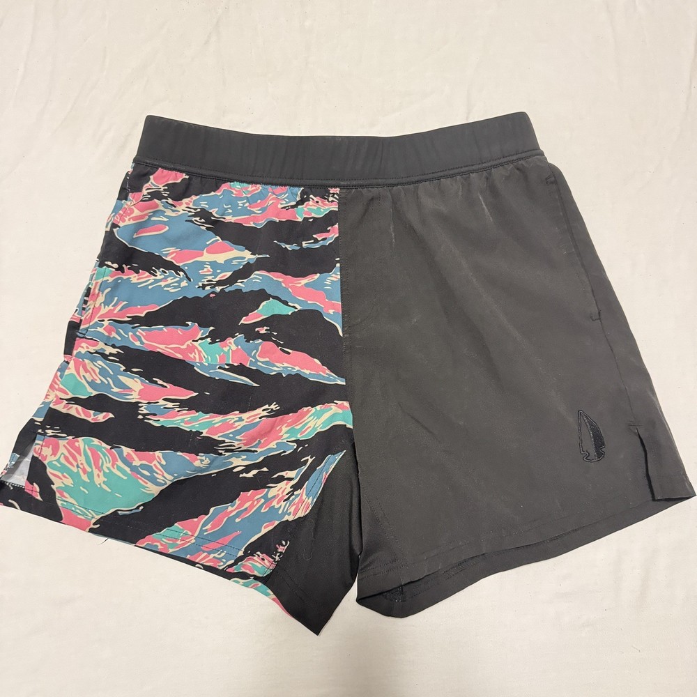 THF Athletic Shorts - 2 tone retro Large