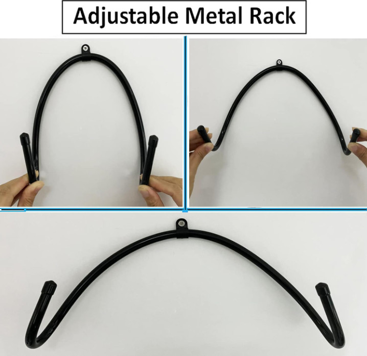 4 Pack Rolling Pin Holder Wall Mount Rack Kitchen Storage Organizer Hooks