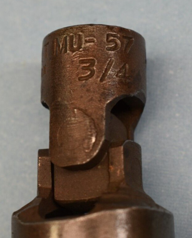 Vintage WRIGHT TOOLS ~ MU-57 ~3/4" Swivel Socket 12 Point 3/8 Drive Date Code AC