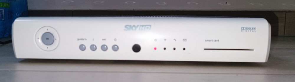 SKY HD DECODER PEACE DS 820 NS + POWER CABLE + WORKING SCART CABLE