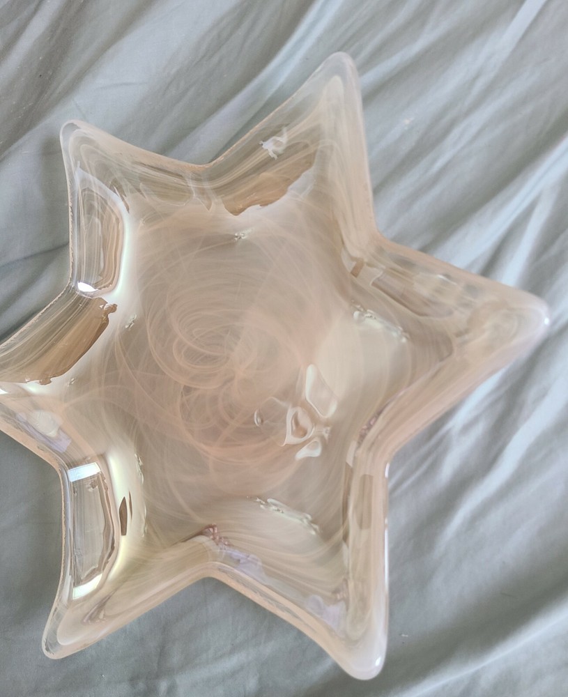 Glass Star Dish 12in