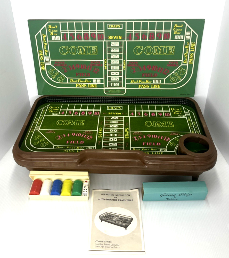 Vintage Waco Auto-Shooter Craps Table Automatic Dice Roller Complete-Tested