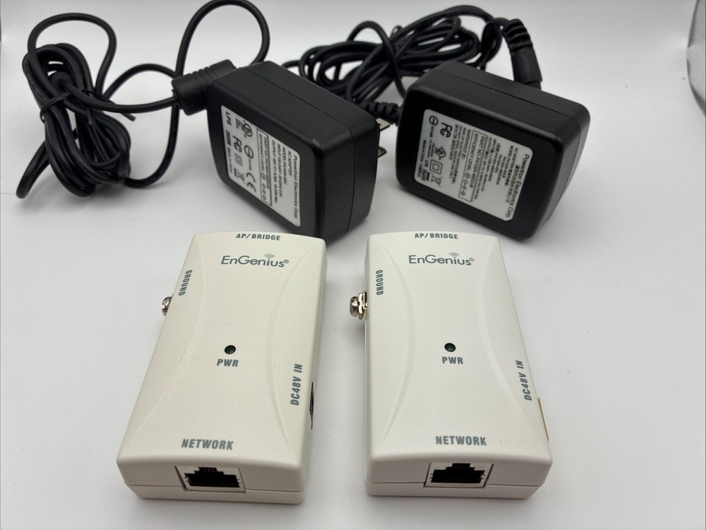 (2) EnGenius Technologies  (802.3af Gigabit POE) EPE-5818GAF Network Devices