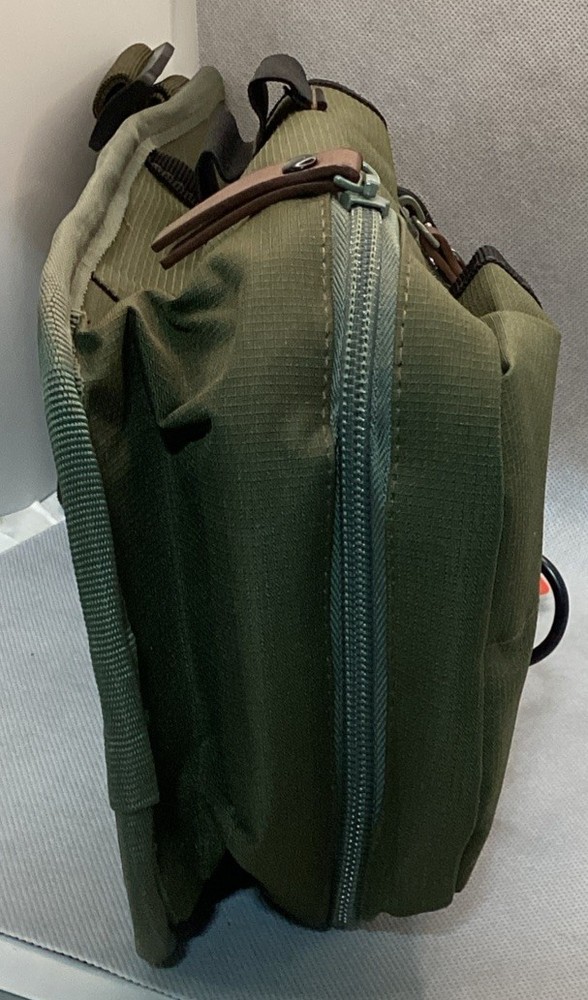 Allen Triumph Double Compartment Shell Bag Olive Green