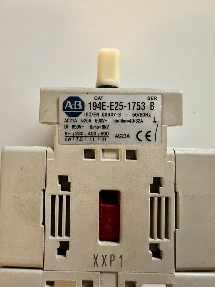 ALLEN BRADLEY 194E-E25-1753 SERIES B LOAD SWITCH
