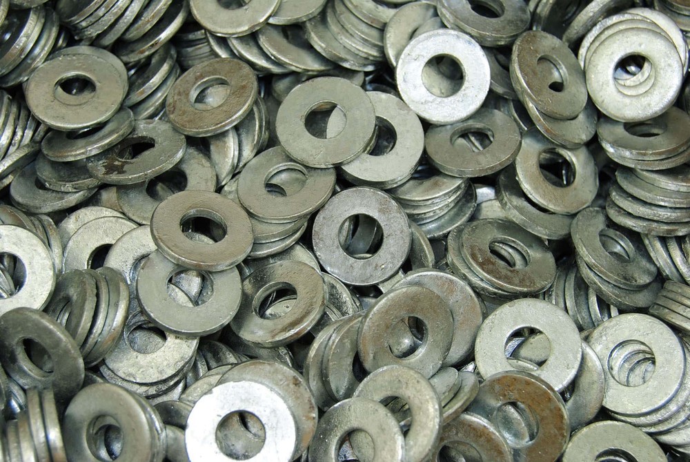 (600) 5/16" USS Flat Washers - Hot Dip Galvanized