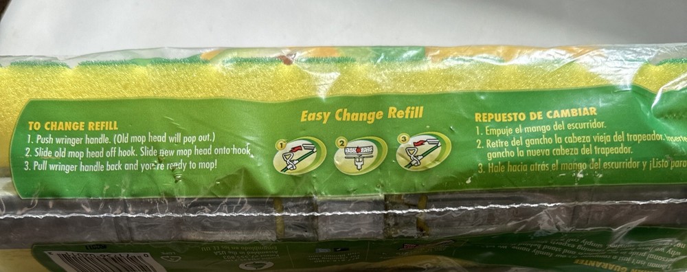 New Sealed LIBMAN Nitty Gritty Roller Mop Refill Tear Resistant