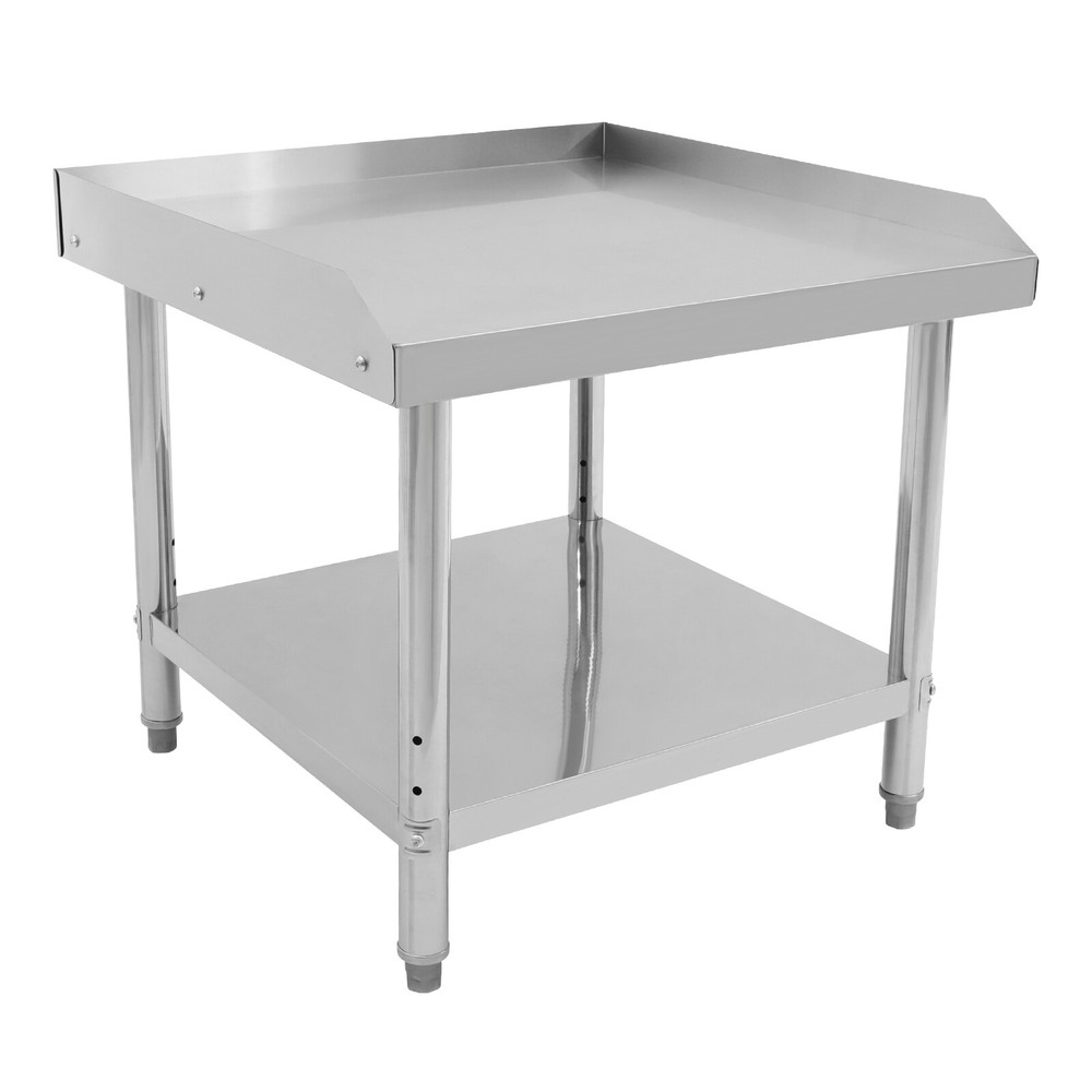 Adjustable Stainless Steel Work Table for Kitchen and Garage Storage