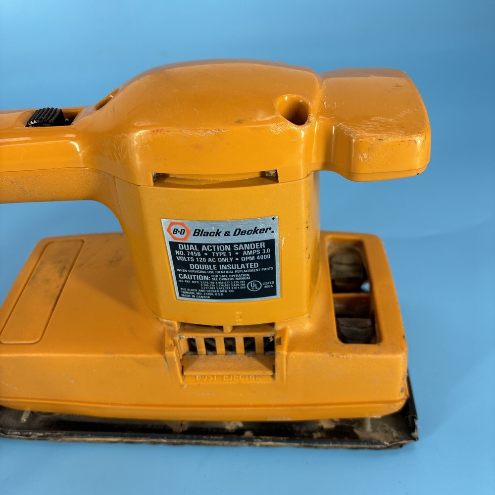 Black And Decker Duel Action Sander Double Insulated
