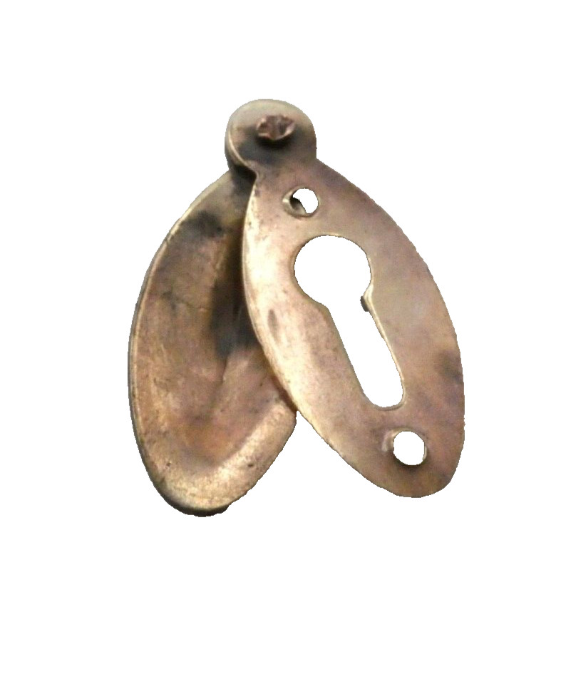 Vintage solid brass escutcheon (ML782)