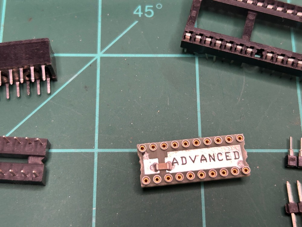 Vintage DIP IC socket assortment