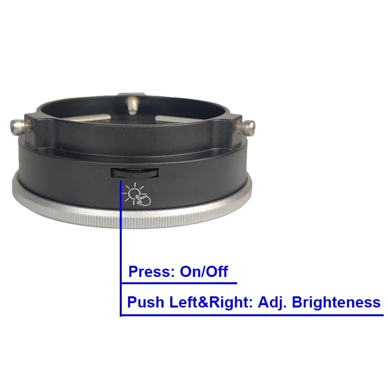 Polarized Microscope Light Anti Glare Ring Illuminator, USB Adjustable 96 Rin...