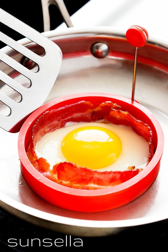 Sunsella 4 Silicone Egg & Pancake Rings - 4 Pack