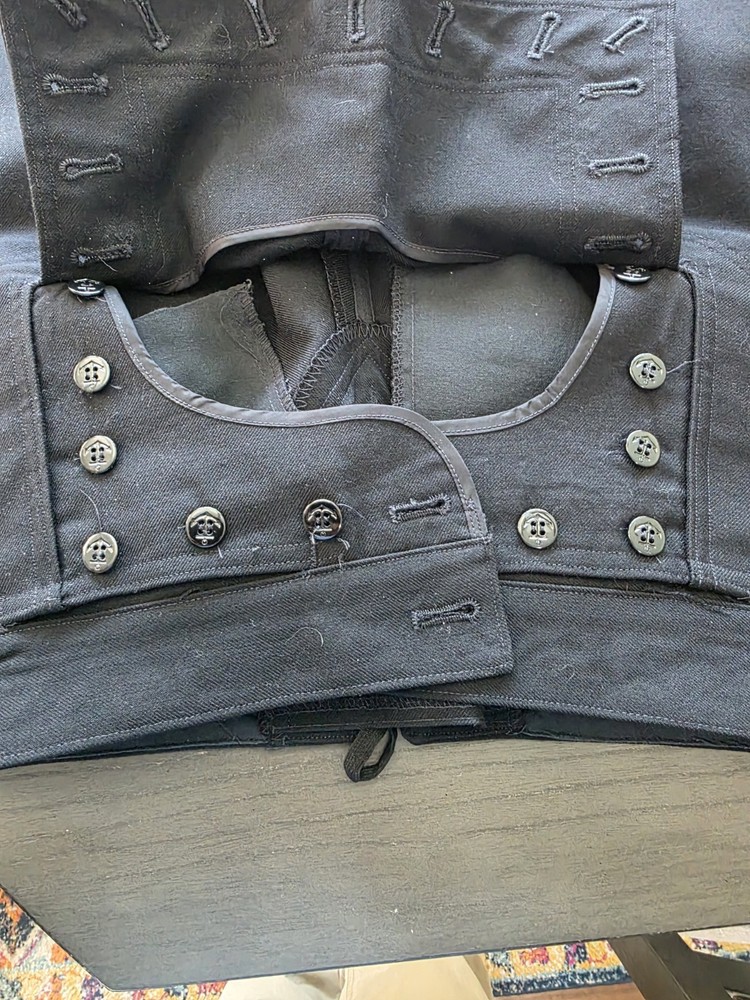 Vintage Navy Uniform Wool 2 Piece