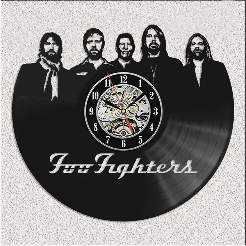 FOO FIGHTERS - Wall Clock - size 30 cm in diameter Openwork Vinyl - Argentina