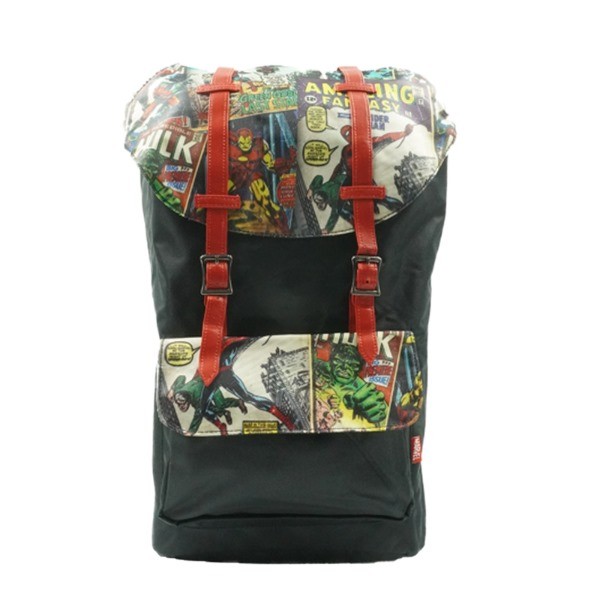 MVL Marvel Comic Travel Backpack with Shoe Compartment RFID Blocking Large Space