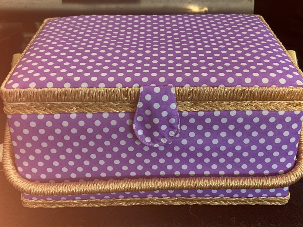 D&D Large Sewing Basket Sewing Kit with Case