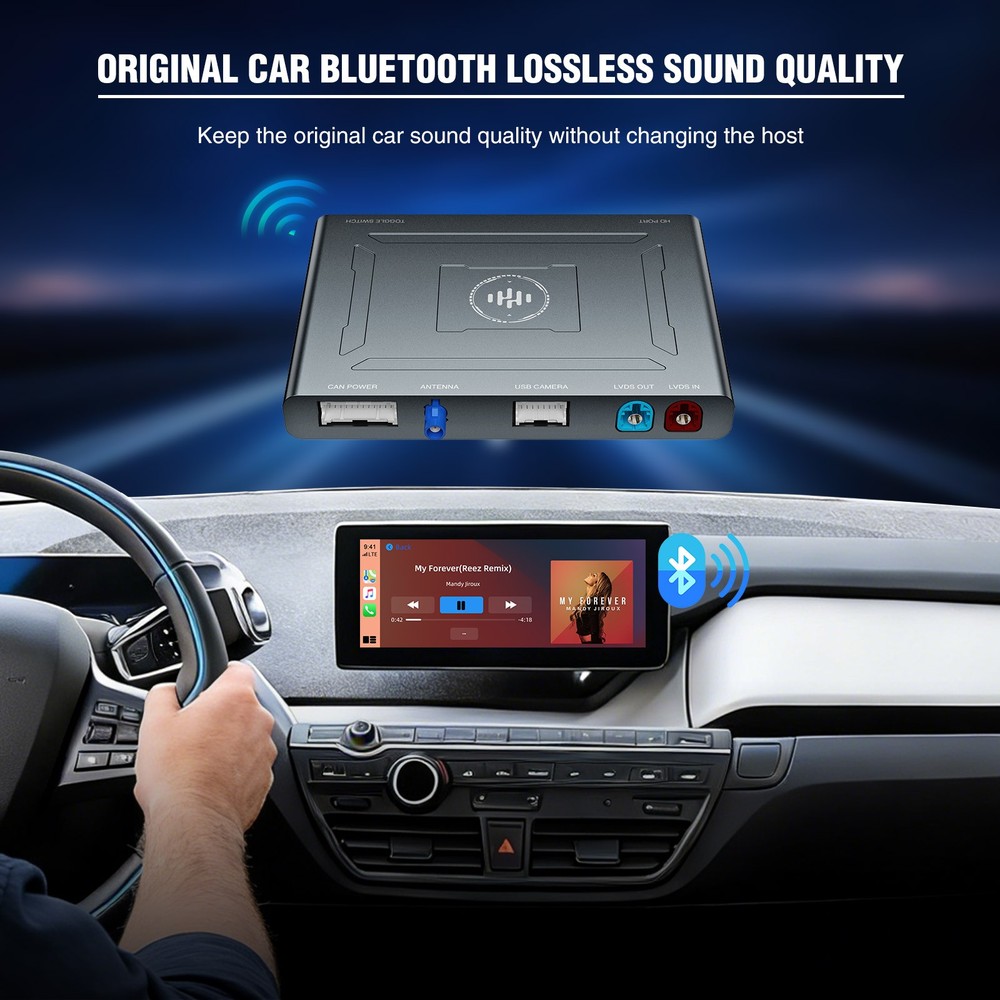 Wireless CarPlay & Android Auto Interface for BMW i3 I01 2012-2017 NBT System US