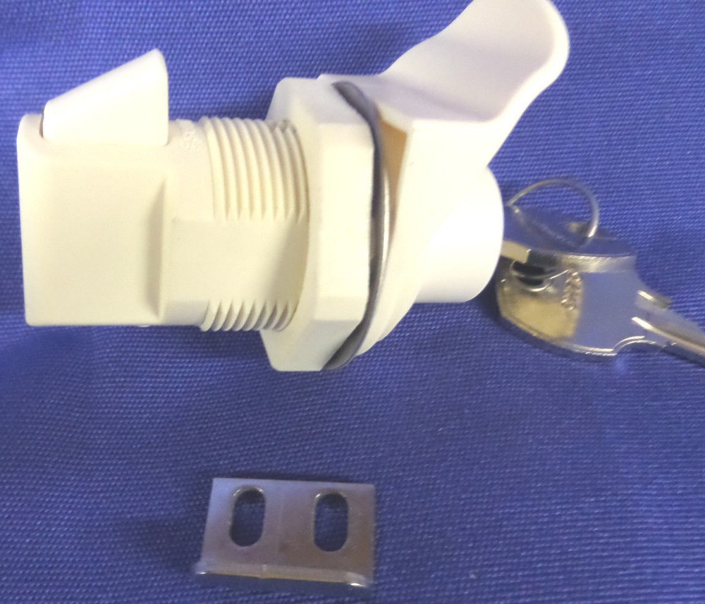 Southco Push Button Lock 2-key Latch replacement for ALBEMARLE BOATS