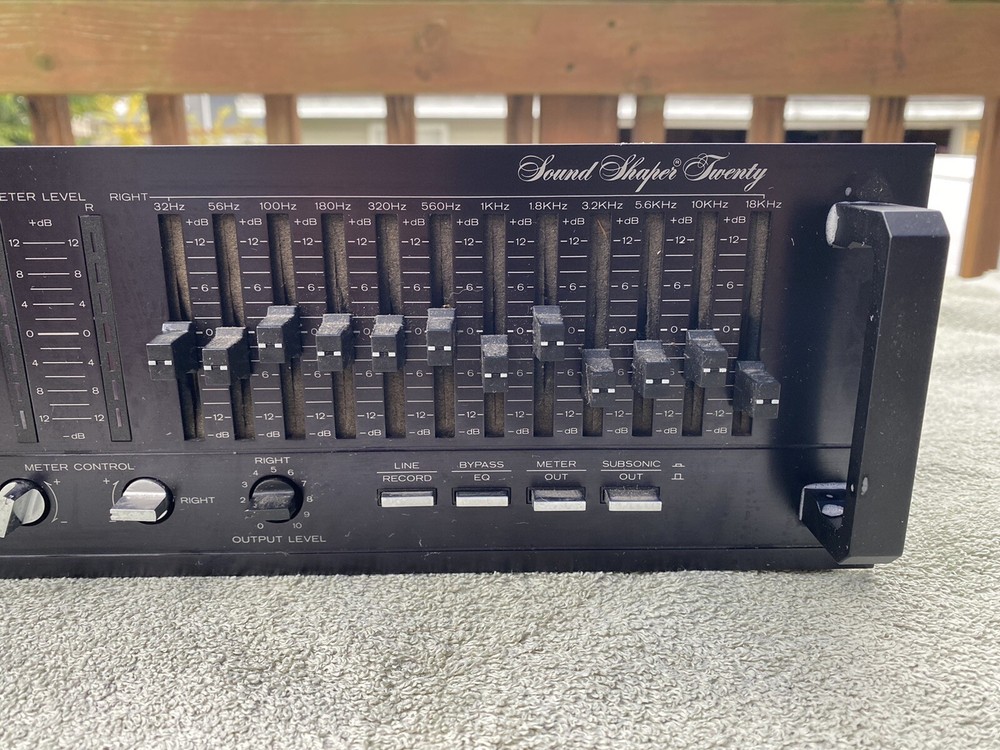 Vintage ADC Stereo Equalizer Sound Shaper Twenty SS-20 Powers On