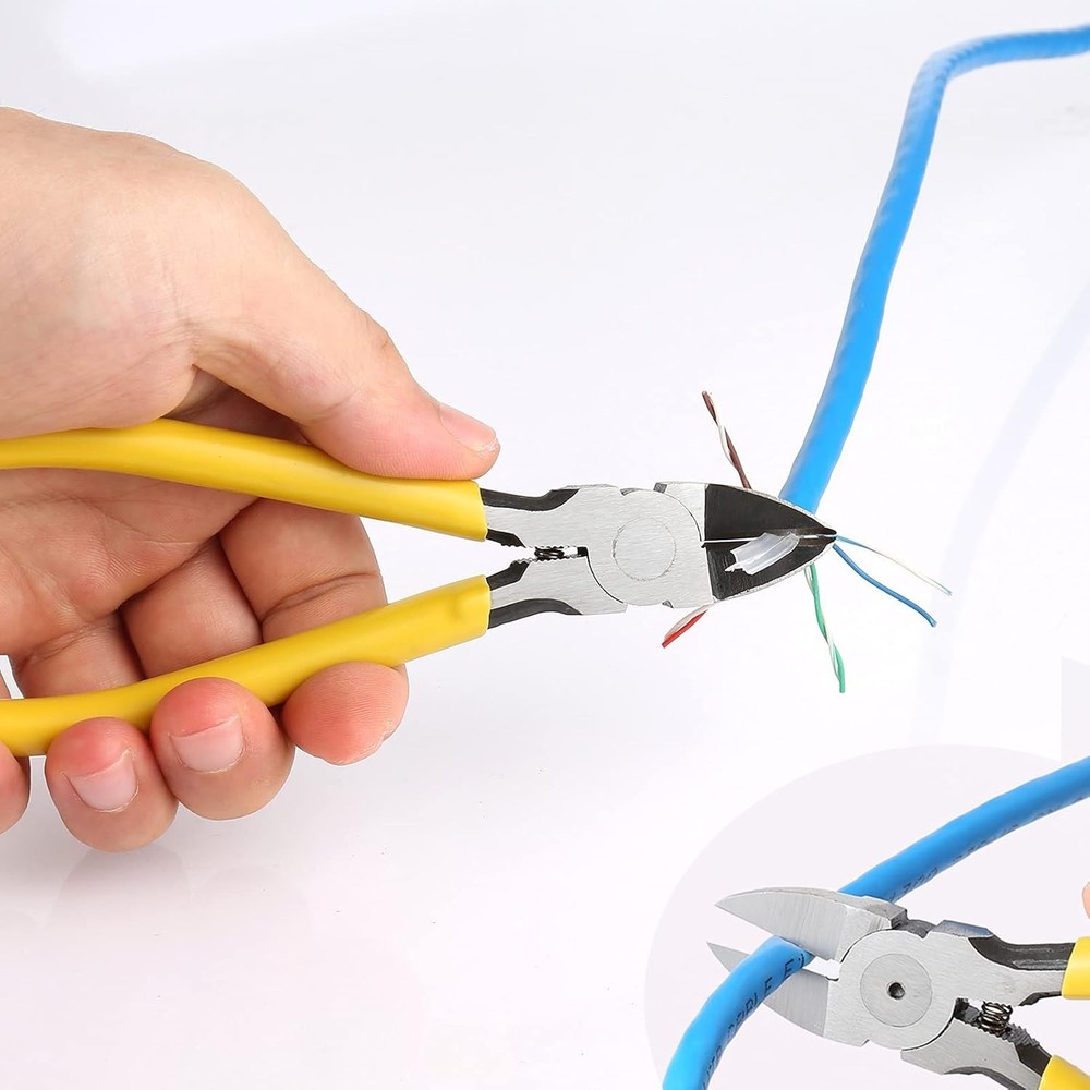 Complete RJ45 Crimping Kit - Includes Cable Tester, Connectors & Ergonomic Tool