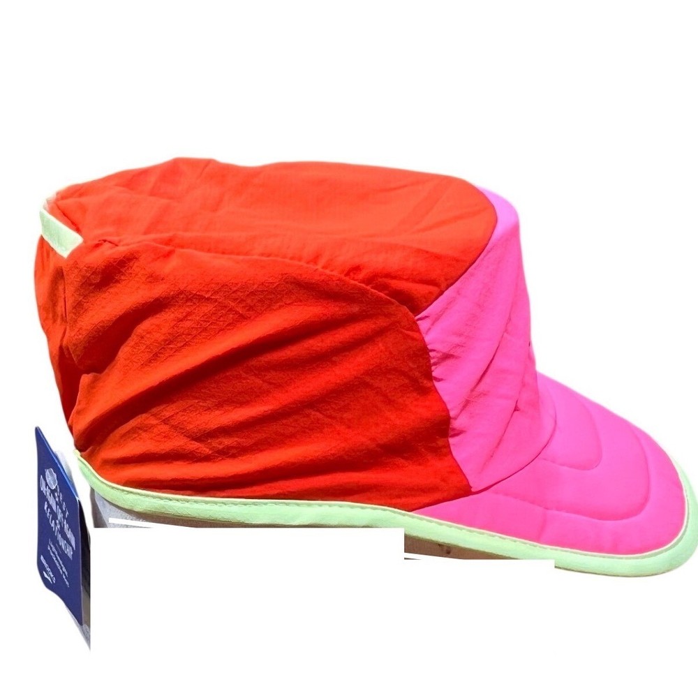 Brooks Lightweight Packable Hat Red Pink Teal Running Athletic NWT