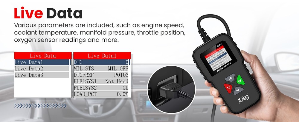 OBD2 Scanner Code Reader Diagnostic Tool For Dodge Challenger