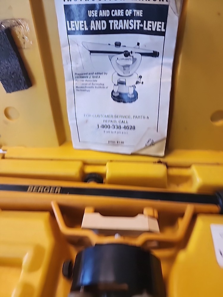 Berger Instruments Transit Model 135 with Case and Instructions