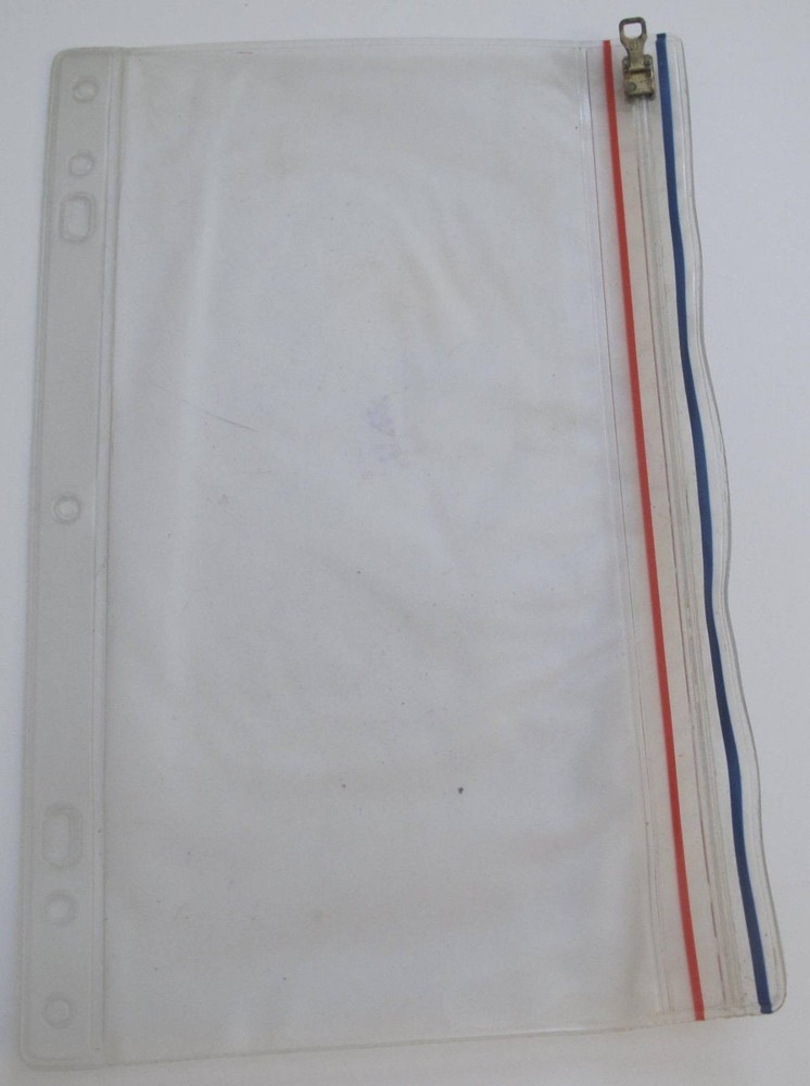 Planner Refill 5 Ring Ziplock Closure Envelope 5 1/2 in x 9 in