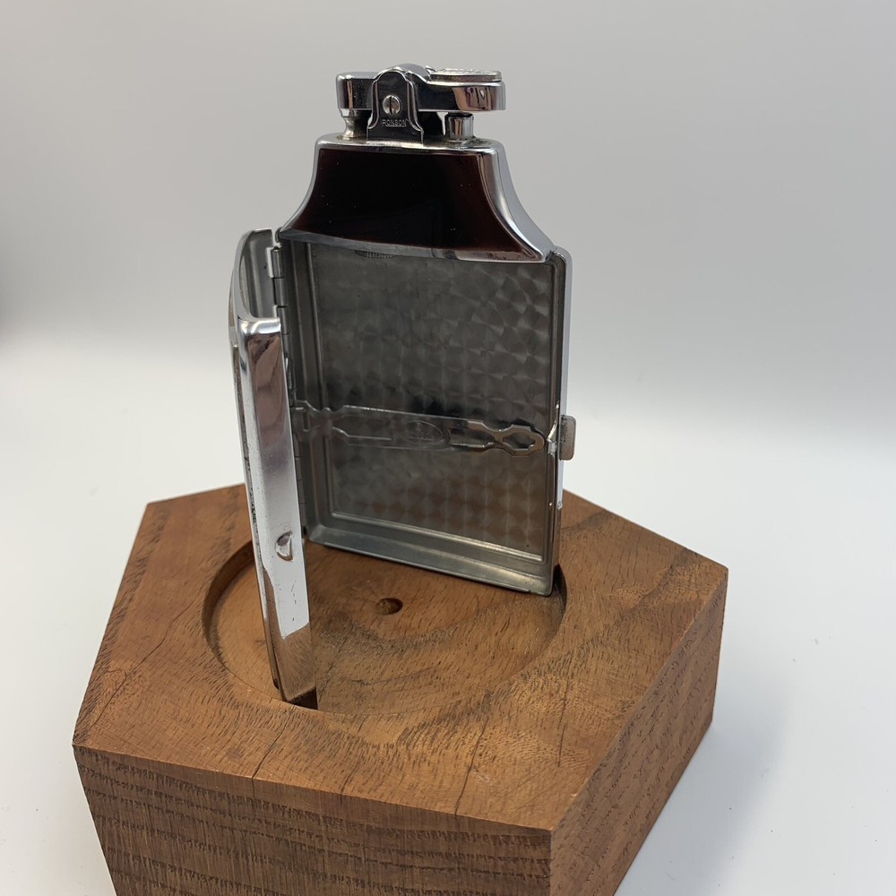 VINTAGE 1940's ART DECO RONSON MASTERCASE LIGHTER & CIGARETTE CASE