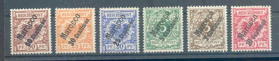 Morocco 1-6 Set * MH 100EUR