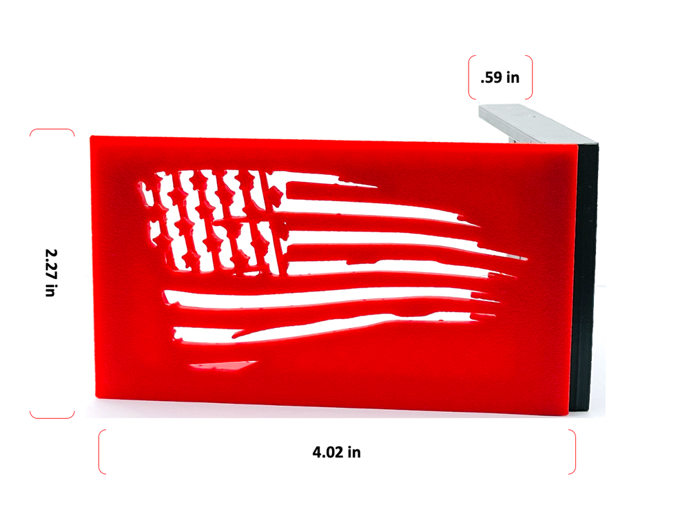 Tattered Flag Mailbox Red Flag Solution Universal Front Mount Mail Replacement