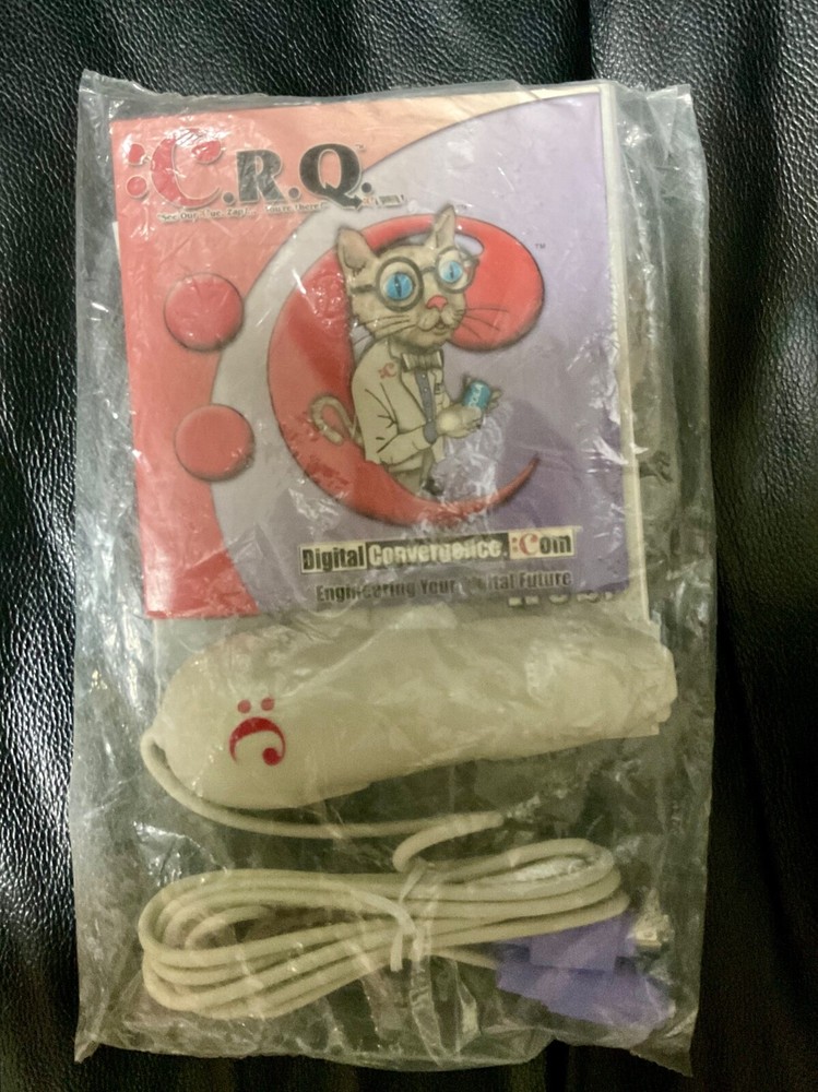 Radio Shack 68-1965 CRQ Digital Convergence Mouse Shaped Bar Code Reader Scanner