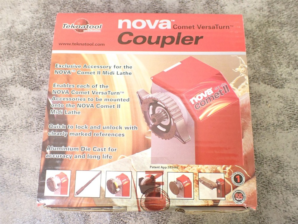 NEW NOVA 47000 Comet VersaTurn Coupler Lathe Accessory Comet II Midi (N17)