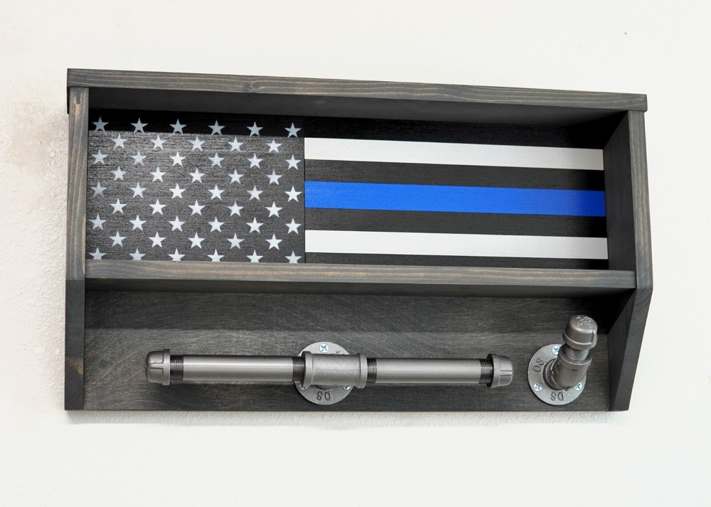 Police and Military Flag Gear Rack