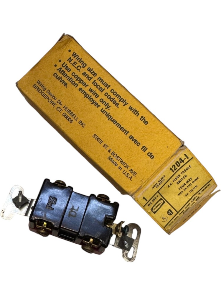 Hubbell 1204-I Flush Toggle Switch **SALE**