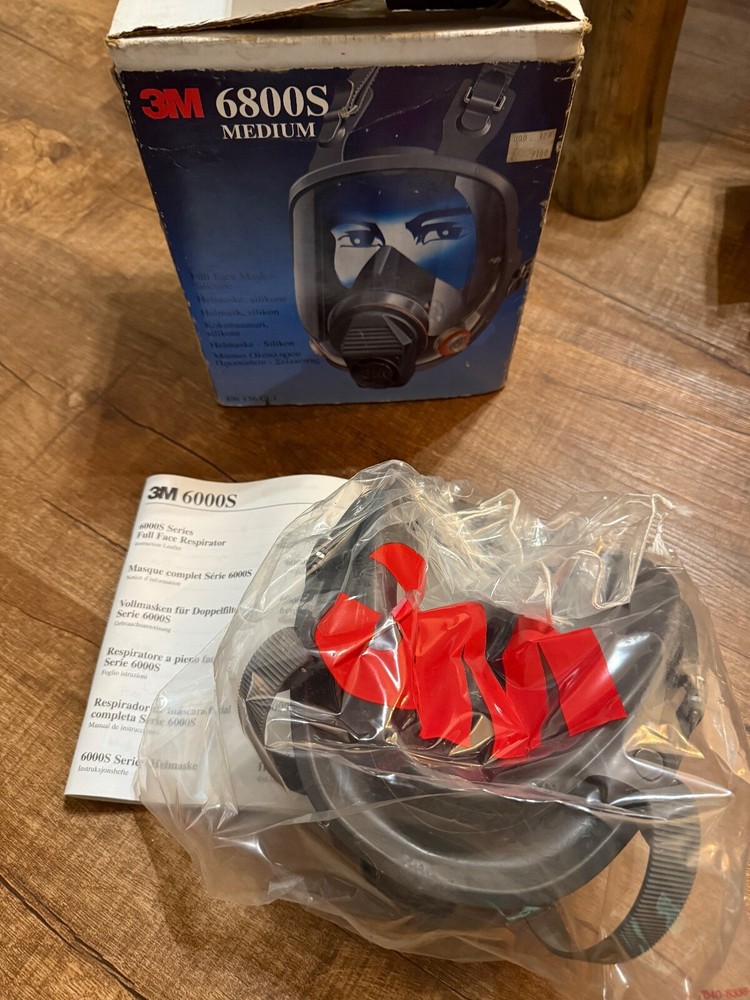 3M Full Face Mask, Mask Body Medium / 6800S Medium / New / Unopened