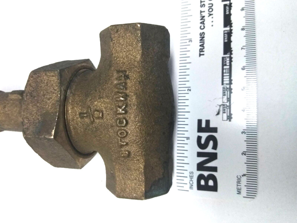 1 Brass Stockman 1/2" Ip Gate Hand Valve Fully Functioning