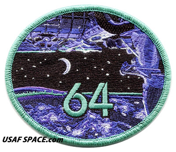 Authentic Expedition 64 - AB Emblem NASA SPACEX ISS Mission - EMBROIDERED PATCH