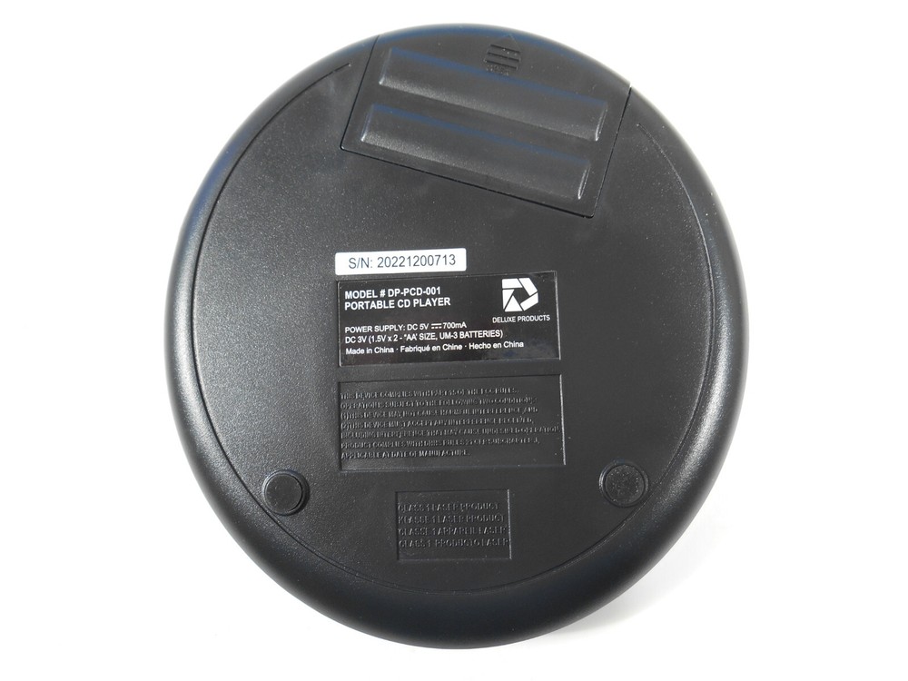 Deluxe Products 60 Second Anti-Skip Portable CD Player Black