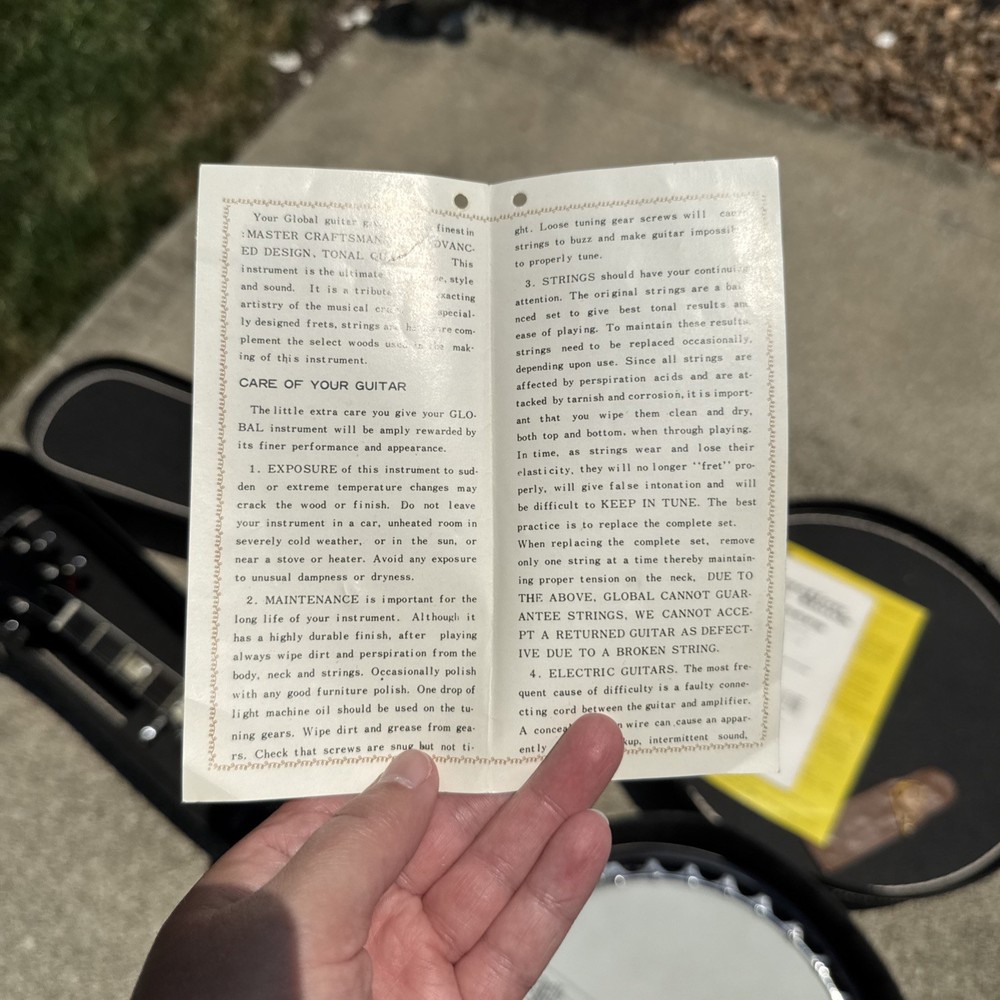 1970s Eagle Model 408 5-String Banjo w/ Case & Paperwork Remo Head