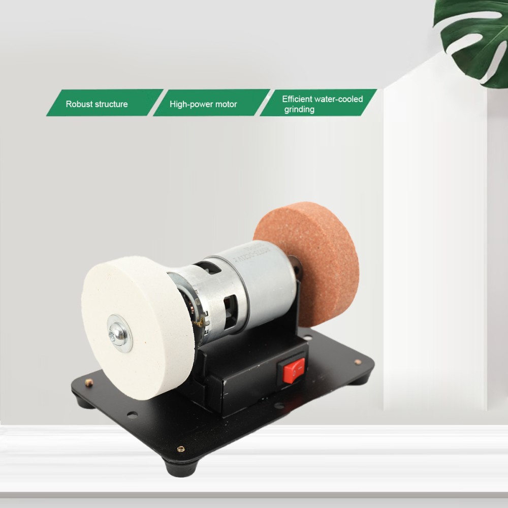 Electric Benchtop Grind Sander Adjustable Variable Speed Table Grinding Machine