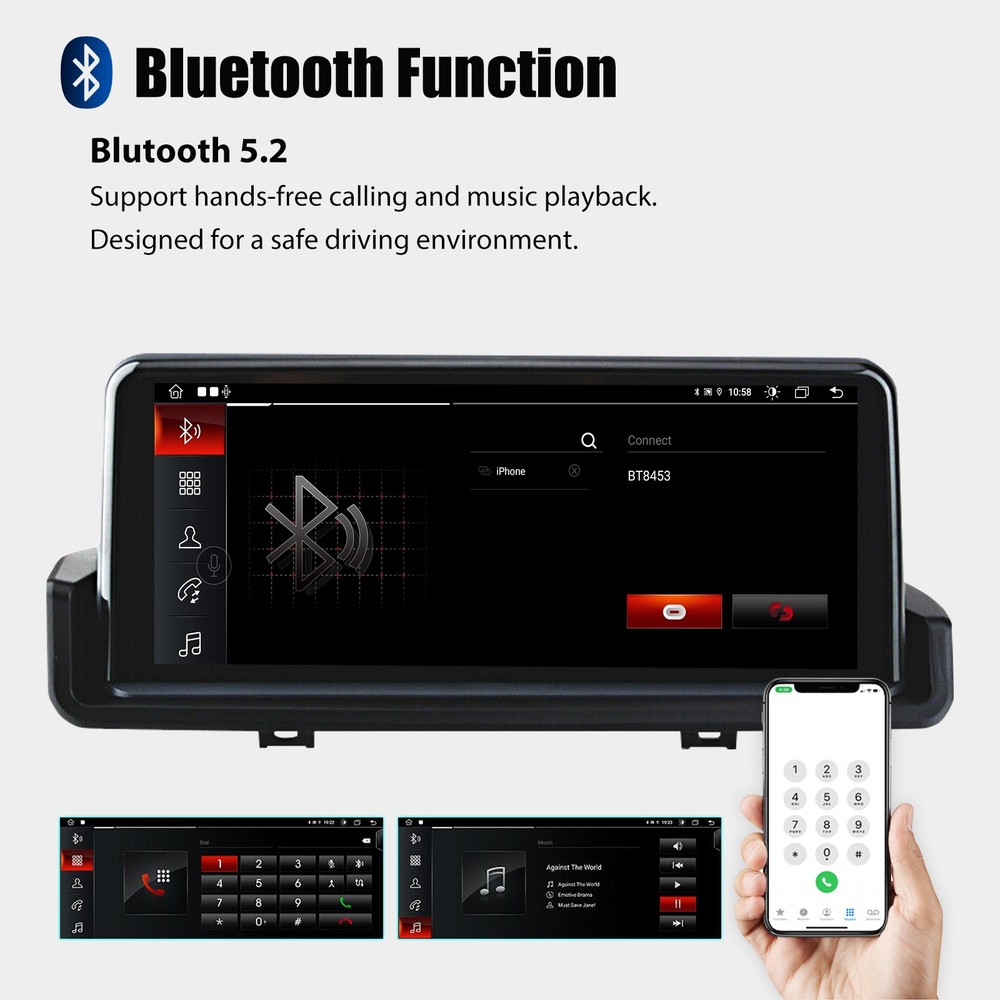 10.25" Linux Car Stereo Apple CarPlay For BMW 3 Series E90 E91 E92 E93 2006-2011